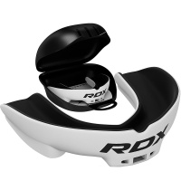 Капа RDX Junior 1-челюст. Single бел/черн. (бокс) (арт. GGS-3GWJ)